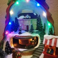 Коледна LED светеща сцена Коледна елха с мелодия на MAGIC VILLAGЕ., снимка 2 - Декорация за дома - 42851219
