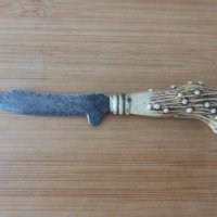 Малко ножче с кожена кания 1960 г, снимка 3 - Ножове - 44392828