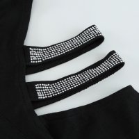 Дамска блуза в черно с дълъг ръкав и деколте с цип, снимка 9 - Блузи с дълъг ръкав и пуловери - 44382621