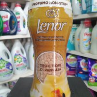 Lenor ПАРФЮМНИ ПЕРЛИ, ОМЕКОТИТЕЛ НА ГРАНУЛИ 210 ГР. Profumo Per Il Bucato Oro E Fiori Di Vaniglia, снимка 1 - Перилни препарати и омекотители - 42592186