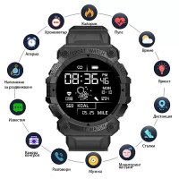 Водоустойчив Smart часовник с Bluetooth, снимка 5 - Смарт часовници - 42163039