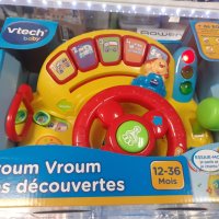 Музикална играчка, Vtech Baby, Volan Vroum Vroum , Интерактивна музикална играчка, снимка 2 - Образователни игри - 42719925