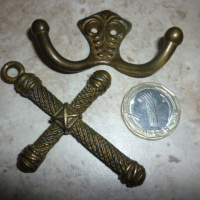 Бронзов Кръст Закачалка, снимка 6 - Антикварни и старинни предмети - 44514845
