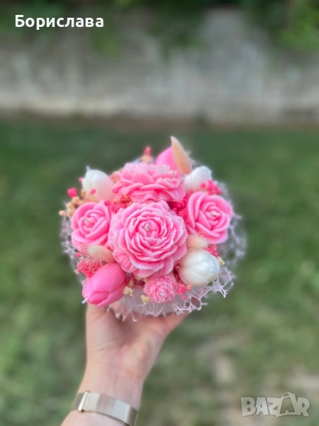 Букет от соеви свещи, снимка 1