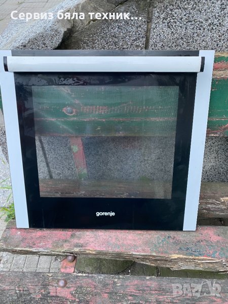 Продавам отлично предно стъкло с дръжката за готварска печка Gorenje (Горене), снимка 1