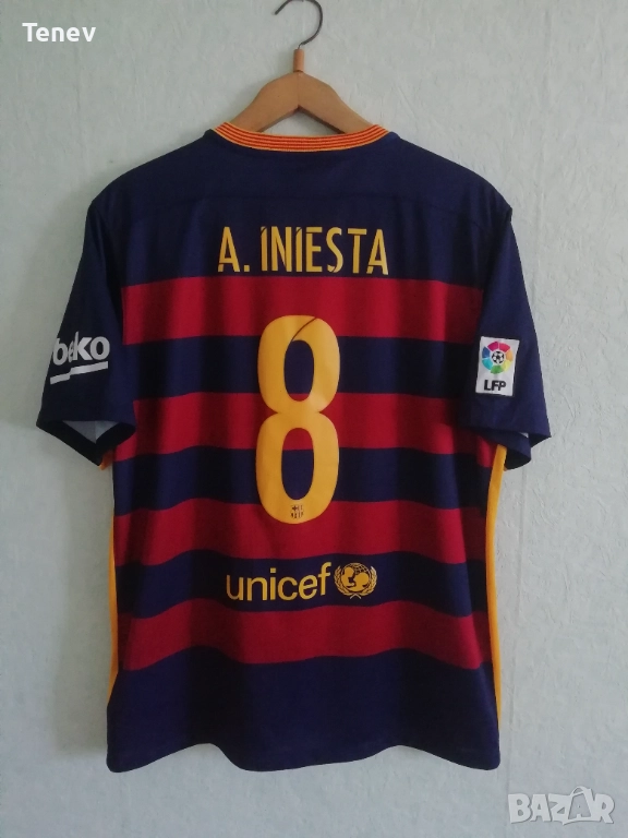 Barcelona Iniesta Nike оригинална нова тениска фланелка екип Барселона Иниеста , снимка 1