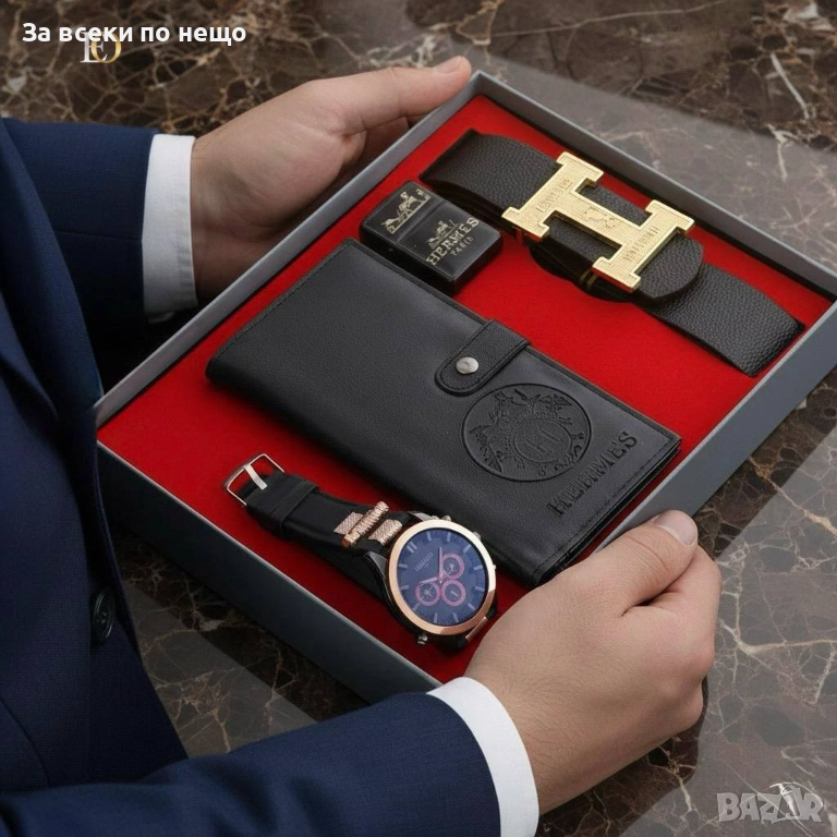 Hermes Мъжки Подаръчен Комплект Хермес - Налични Различни Модели Код SK161, снимка 1