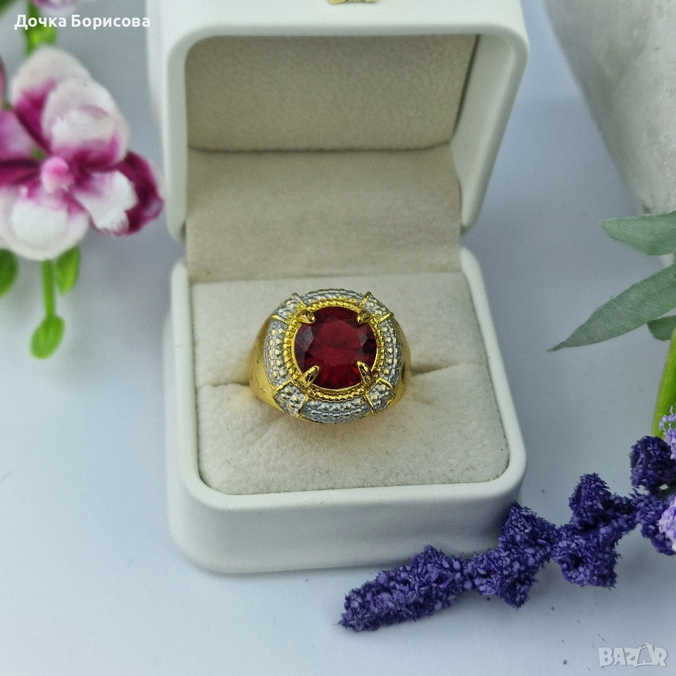 Пръстен- Червен Император , снимка 1