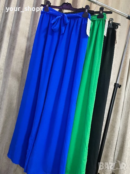 Панталон 3 цвята широк крачол ластик при талията , снимка 1