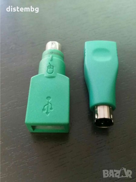 Преход, USB женско към PS/2 6 pin, Накрайник USB-PS2, снимка 1
