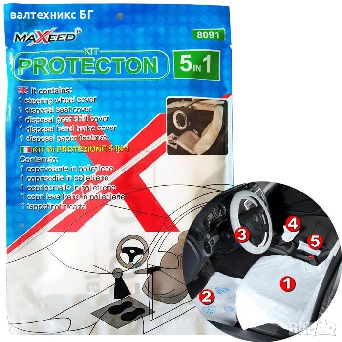 Предпазни калъфи за интериор 5 в 1 , снимка 1