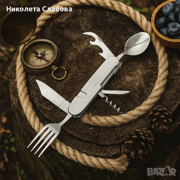 Мултифункционално ножче 6 в 1 – Всичко в едно за открито, снимка 1