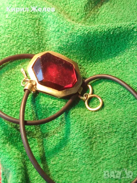 ВЕЛИКОЛЕПНО СРЕБЪРНО КОЛИЕ със СРЕБЪРЕН ПЕНДАНТ МАРКОВО СРЕБРО 925 с ОГРОМЕН ГРАНАТ АЛМАНДИН 49289, снимка 1