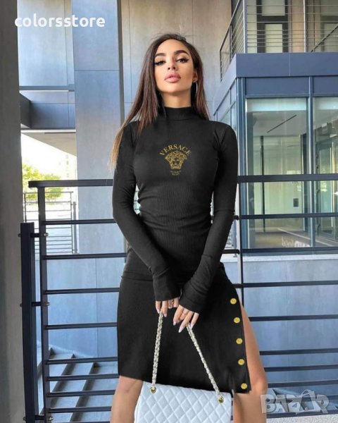 Черна рокля Versace IM-D-23, снимка 1
