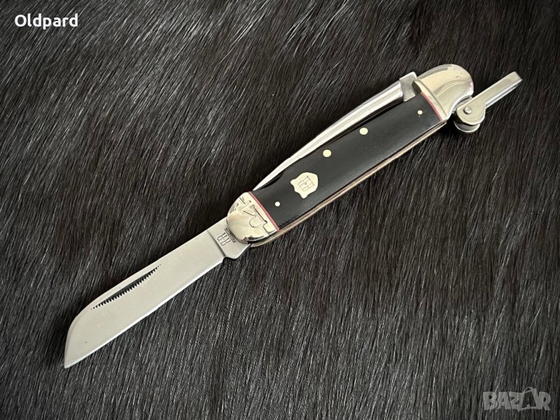Висококачествен джобен сгъваем морски нож Black Micarta Marlin Spike. RR2386, снимка 1