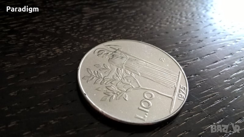 Монета - Италия - 100 лири | 1975г., снимка 1