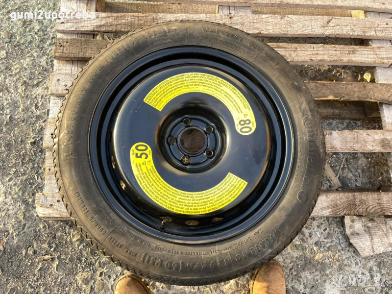 19 Резервна Джанта Патерица 5х112 AUDI A8 5J et22 Continental 145/80/19, снимка 1