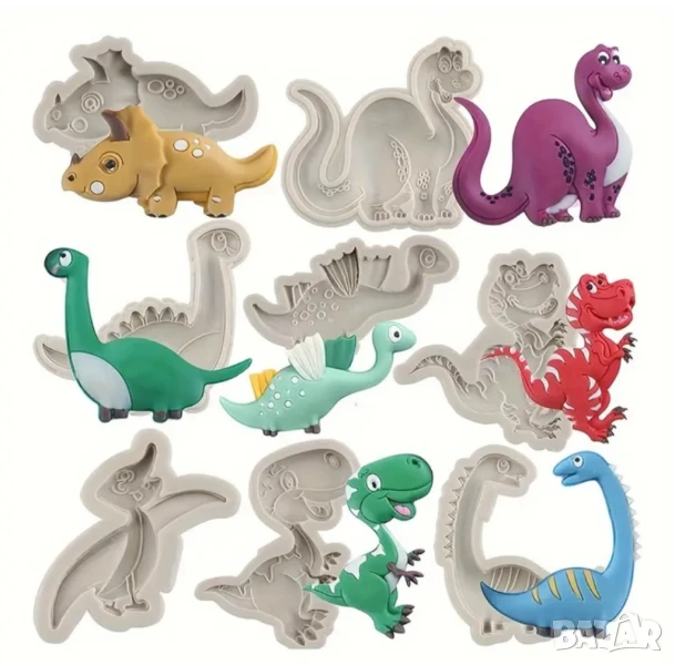 Молдове динозаври комплект 8 броя НАМАЛЕН, снимка 1