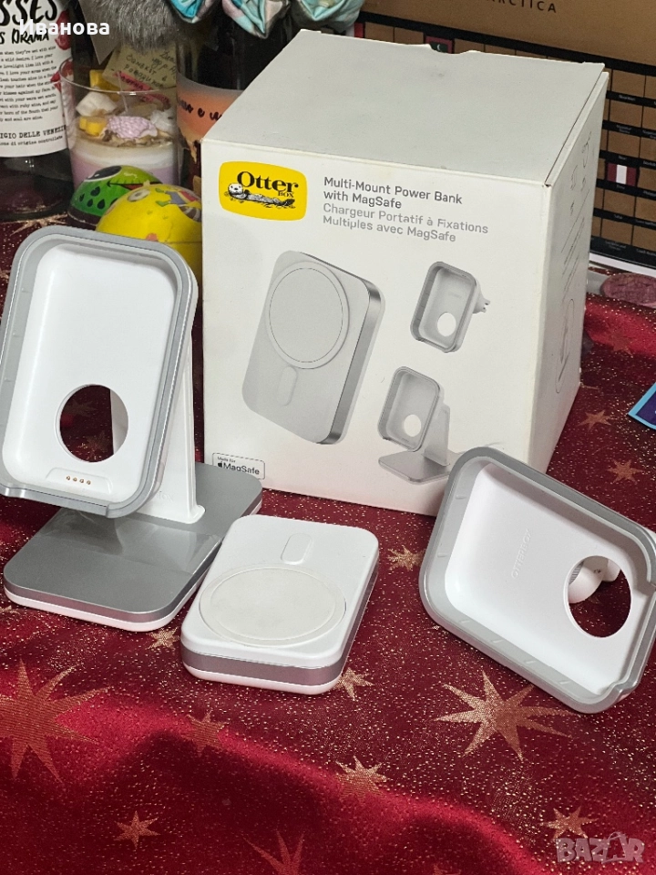 Преносима батерия с магнитно/кабелно зареждане (MagSafe), снимка 1