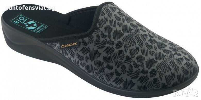 Дамски чехли ADANEX сив принт 36/41, снимка 1