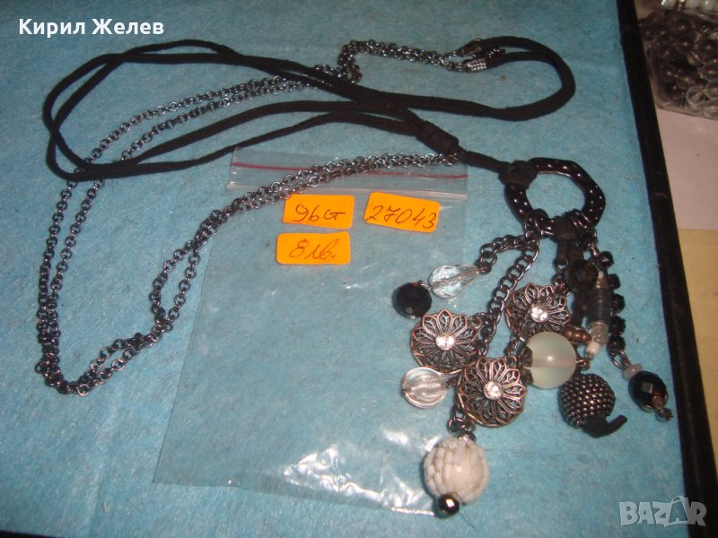 ВИНТИДЖ МОДНО АРТ КОЛИЕ ВЕЧЕРНО ЕФЕКТНО БИЖУ НАКИТ ОГЪРЛИЦА 27043, снимка 1