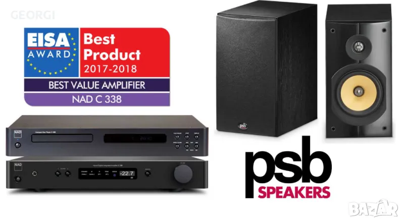 nad c328 + PSB Image XB + Linn K20 cable, снимка 1