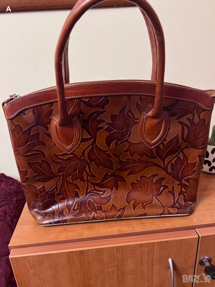 Дамска чанта естествена кожа, снимка 1
