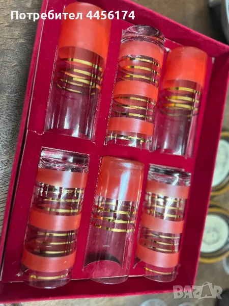 Български водни чаши  Чашите са в луксозна кутия , снимка 1