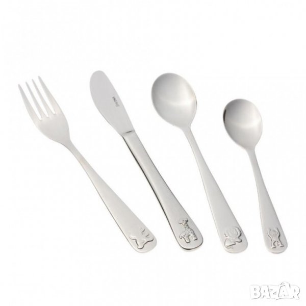 Комплект прибори за деца с животни / 4 части, снимка 1