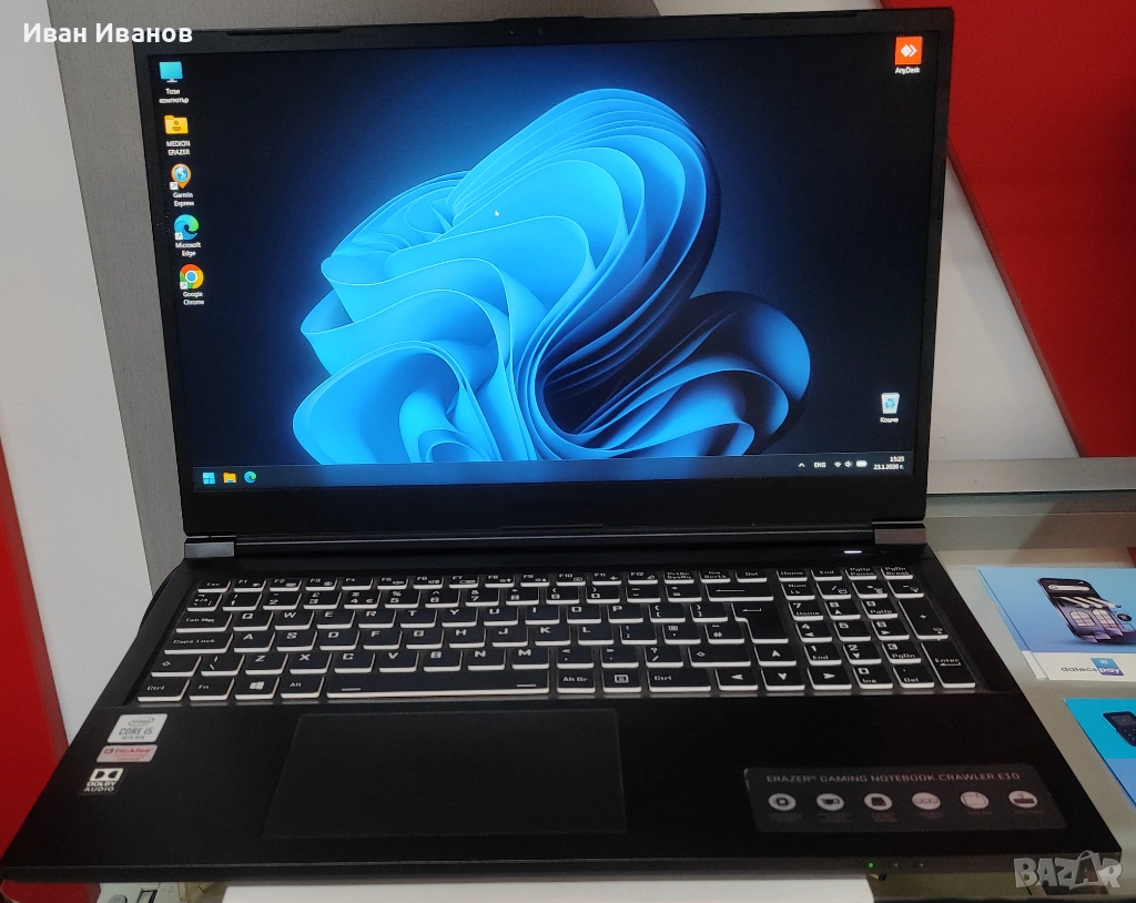 Геймърски лаптоп MEDION ERAZER GAMING E10, снимка 1