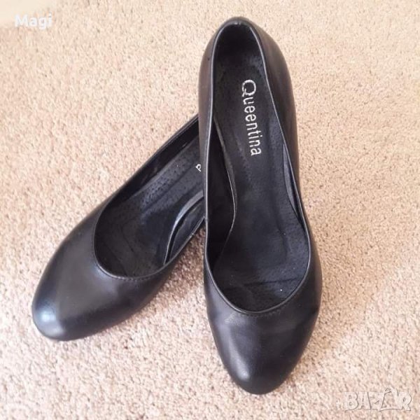 Обувки на ток естествена кожа, снимка 1