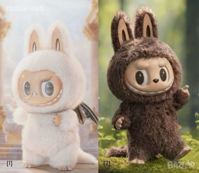 Голямо Лабубу Зимомо 58см Labubu Zimomo Бяло/Кафяво- Лимитирана Серия, снимка 1