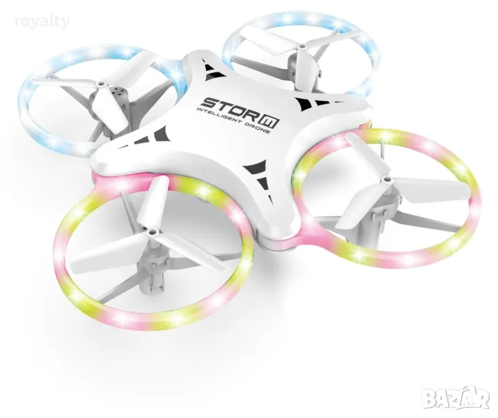 Сгъваем дрон с дистанционно управление за китка и LЕD светлини 0-23 dron, снимка 1