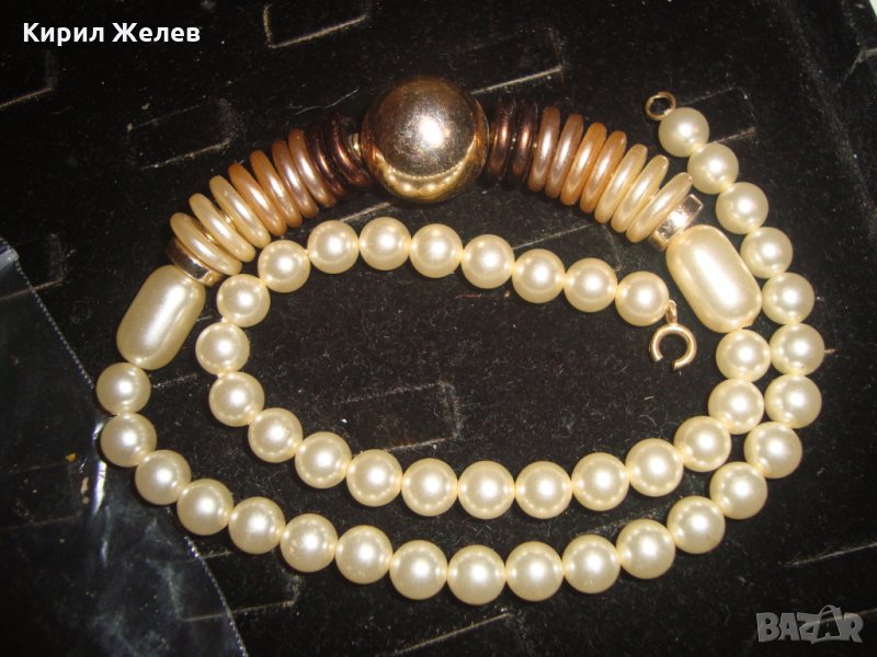 ВИНТИДЖ ПЕРЛЕНО РЕТРО СТИЛ КОЛИЕ 16569, снимка 1