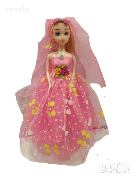 Кукла Ahelos, Булка, Розова рокля, Без кутия, 30 см, снимка 1