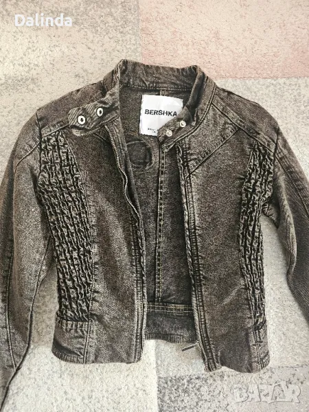 Късо дънкено якенце Bershka, снимка 1