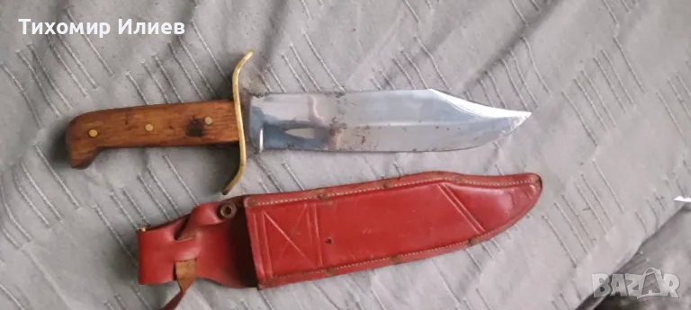 Стар голям нож тип Боуй , снимка 1