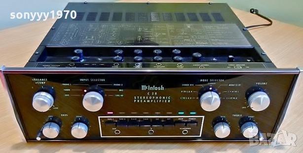 McIntosh C28 Solid State Stereo Pre Amplifier-внос switzweland, снимка 1