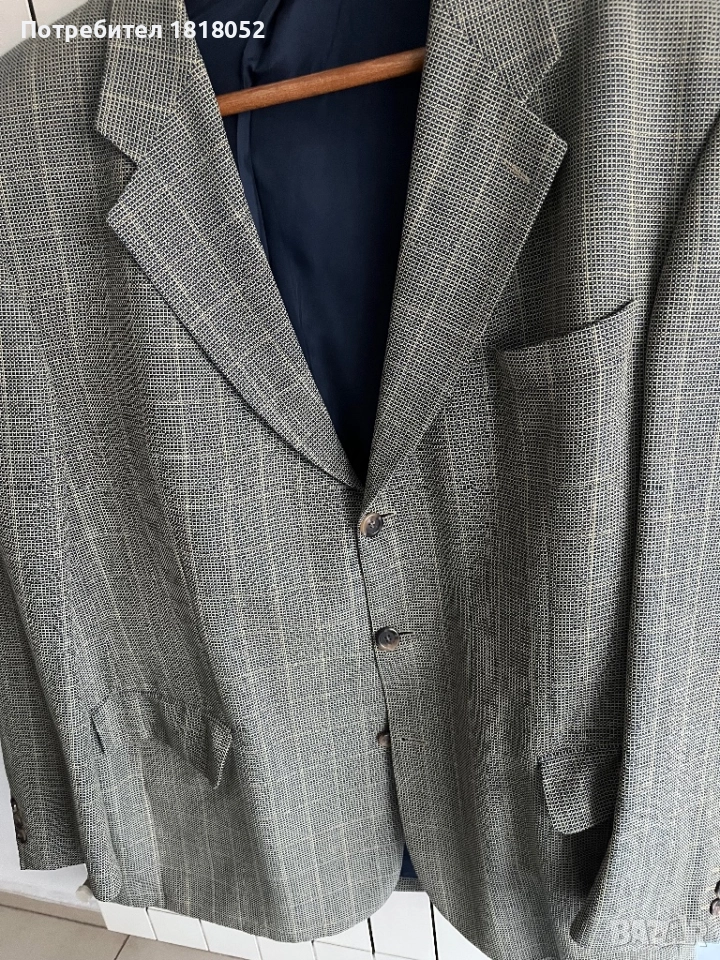Мъжко леко карирано сако, снимка 1