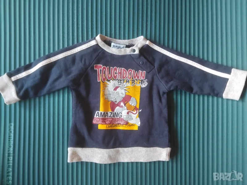 Bimbus - оригинална детска блуза с носорог - 6 месечна възраст, снимка 1