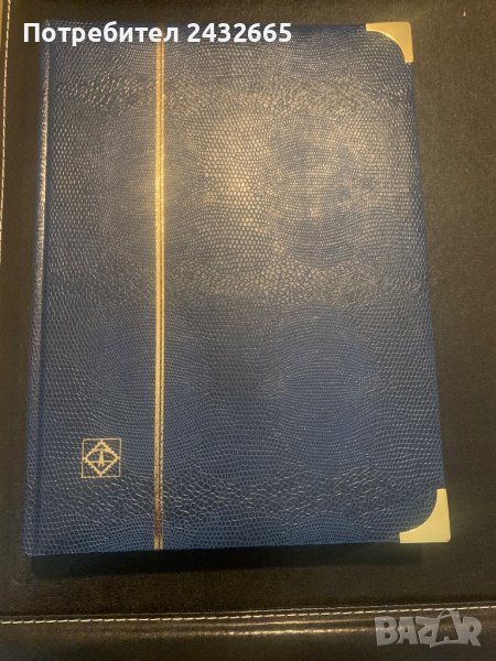 Lighthouse / Leuchtturm Класьор за марки “ COMFORT DELUXE “ ~ Blue, 64 черни стр., снимка 1