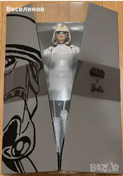 Две много редки лимитирани кукли Барби C-3PO C-3PO Puppe Doll и Stormtrooper (GLY29), снимка 1