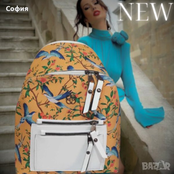 Елегантна цветна раничка с модерни флорални акценти, снимка 1