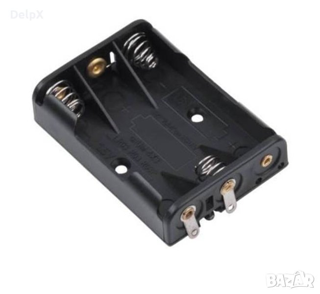 Държач/гнездо за батерии 3xAAA (LR3) (R03), снимка 1