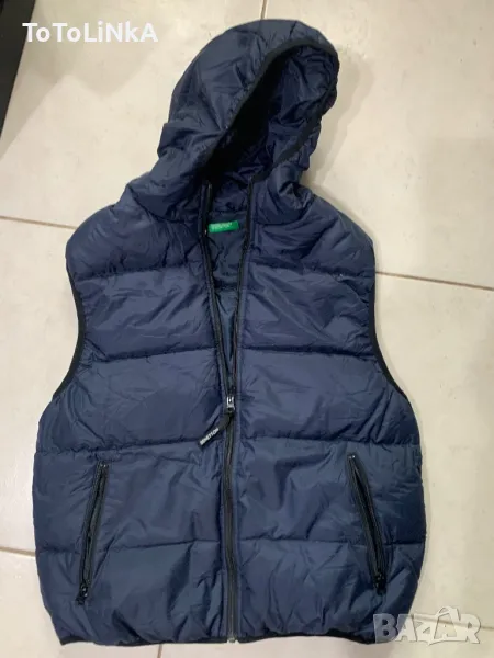 Пухена грейка елек Benetton , снимка 1