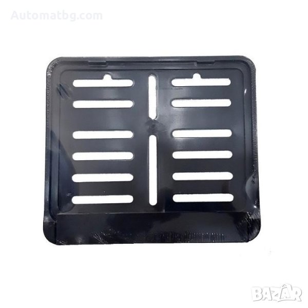 Стойка за регистрационен номер Automat, За мотор, АТВ, PVC, 16 x 20см, Черен, снимка 1