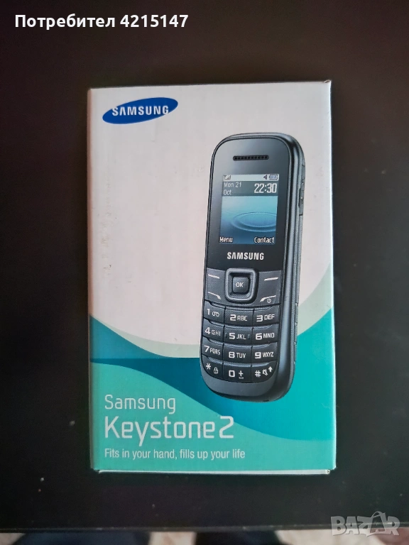 Samsung E1200 Keystone 2-Blue,Dual Sim card, снимка 1