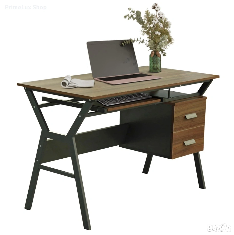 Бюро Хоуми - цвят орех-сив, снимка 1