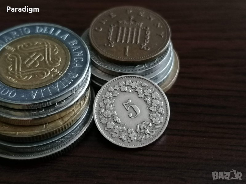 Монета - Швейцария - 5 рапен | 1931г., снимка 1