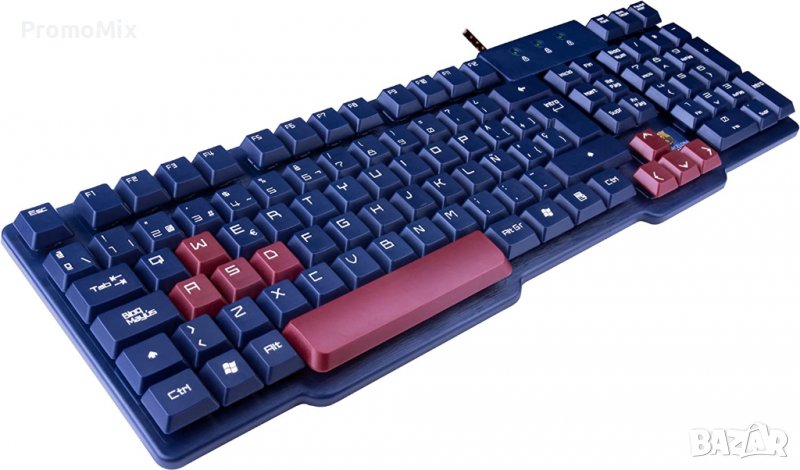 Клавиатура Mars Gaming MKBC FC Barcelona USB испанска геймърска, снимка 1